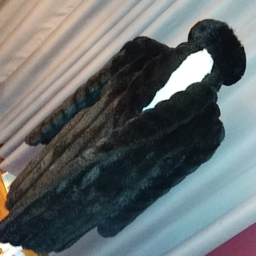 Fo-Fur Black Dress Coat Style VI Ltd